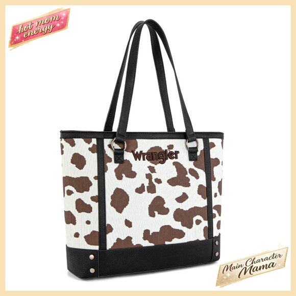 Handbags - Western Style Tote Bag with Top Handle Shoulder Strap 16.5x12x4.5